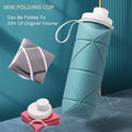 NovaPick Premium Collapsible Silicone Water Bottle (600ml, Lavender Dusk)