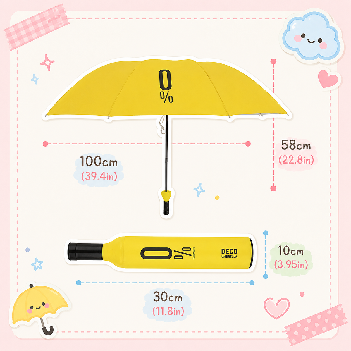 NovaPick™ Bottle Umbrella – 3-Fold Portable Travel Umbrella with Waterproof Wine Bottle Case