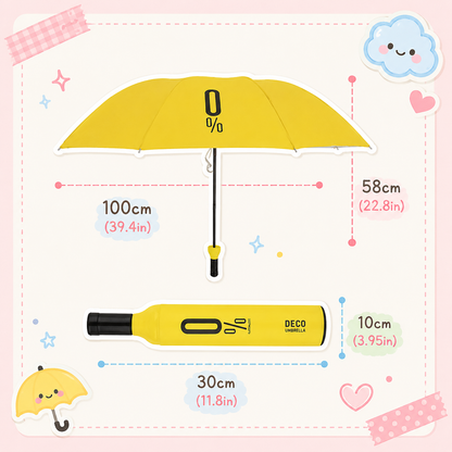 NovaPick™ Bottle Umbrella – 3-Fold Portable Travel Umbrella with Waterproof Wine Bottle Case